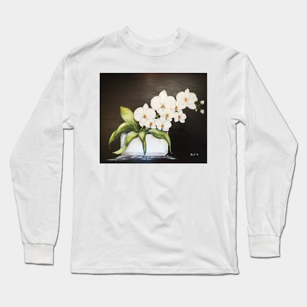 orchid Long Sleeve T-Shirt by wernerszendi